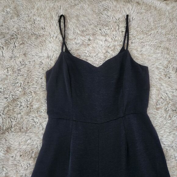 MINKPINK Revolve Corded Spaghetti Strap Wide Leg Jumpsuit Black‎ Size Medium - Picture 6 of 13